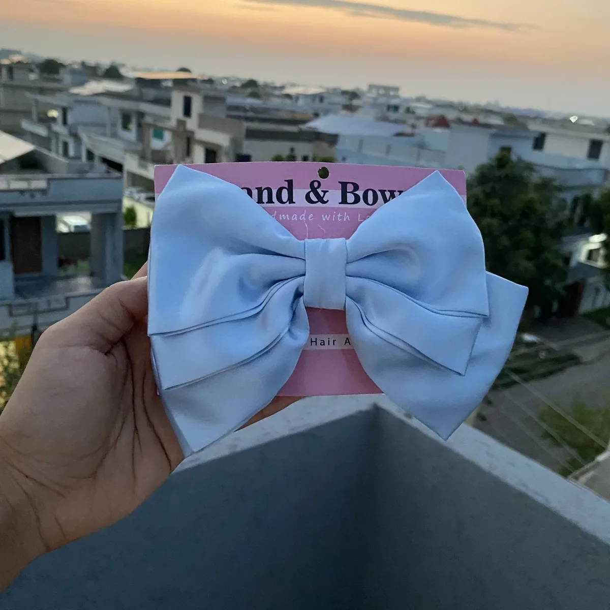SILK TRIPLE LAYERS BOWS [set of 2] thumbnail 3