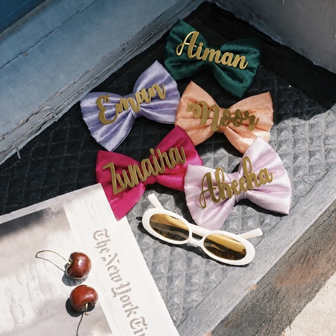 CUSTOMISE NAME HAIR BOWS